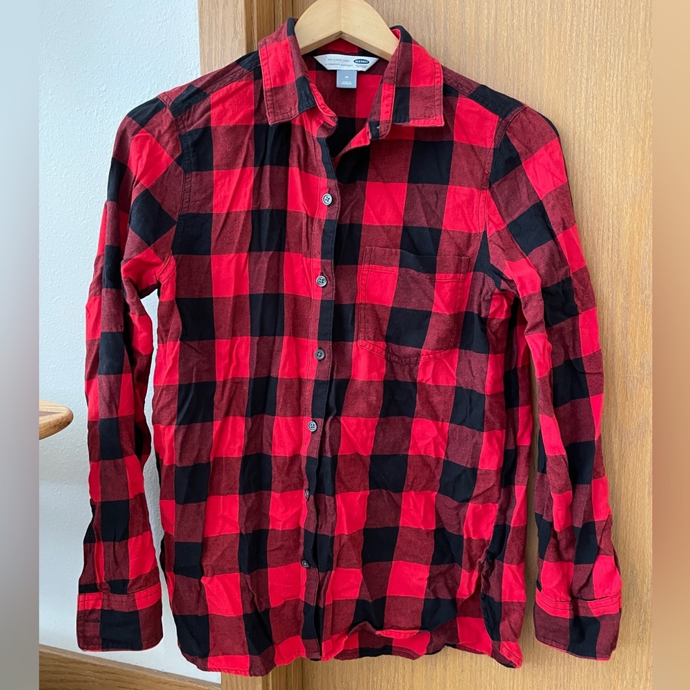 Old Navy Classic Shirt buffalo plaid button down